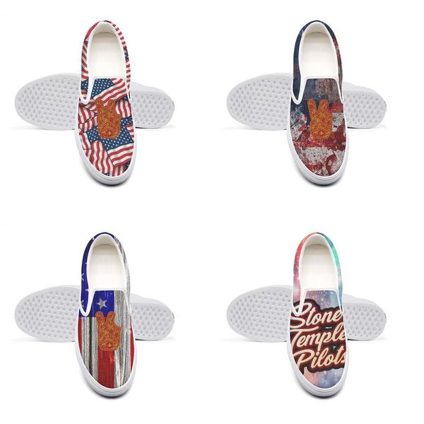 

casual stone temple pilots peace sign canvas, comfortable non-slip shoes,design fashion pop limited,edition stp, Black