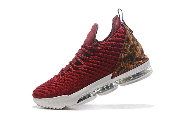 

2019 new arrival high 16s red knitting brown leopard print leather outdoor shoes men sneakers size 40-47