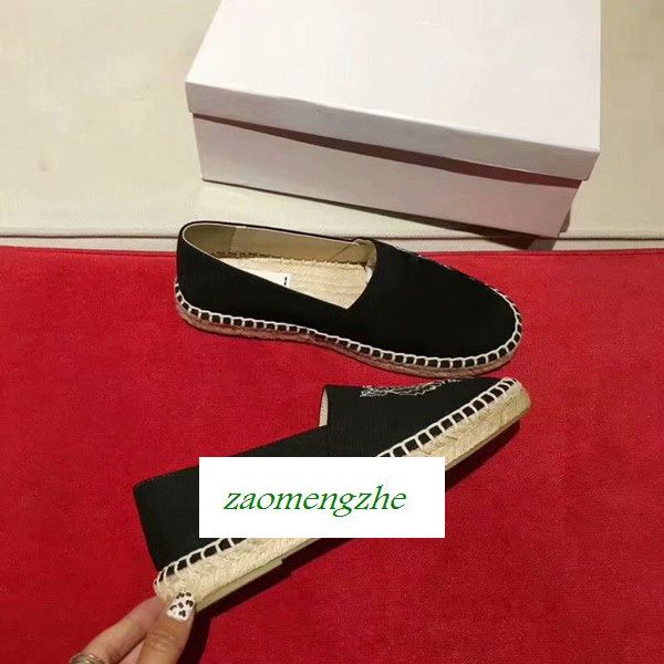 

luxuryembroidered straw shoes tiger head lazy shoes size35 size 35-44, Black