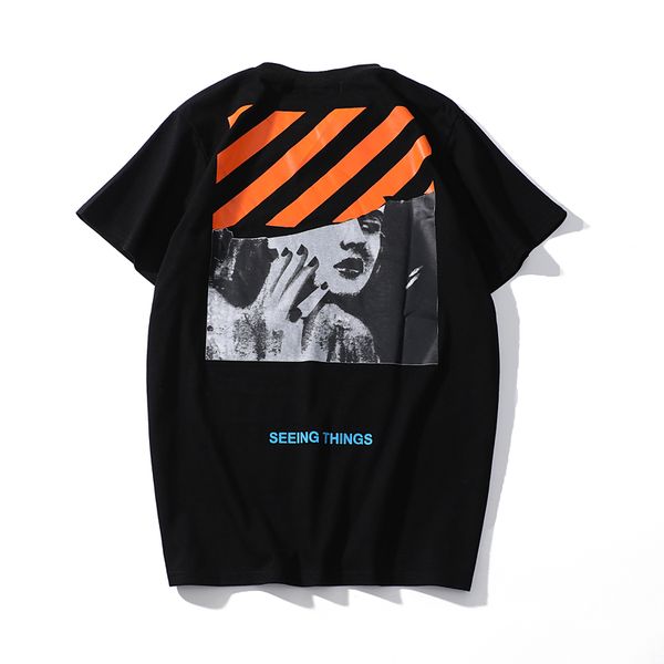 

c558, 2019 новая футболка с короткими рукавами, с принтом в виде букв, круглая шея, пара коротких рукавов. европа и америка, монро, улицы, White;black