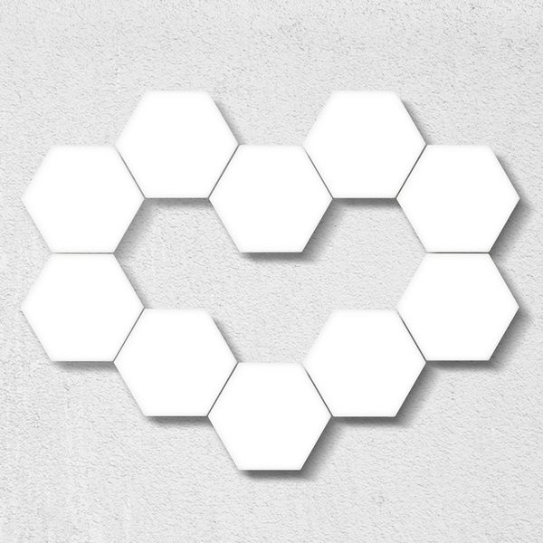 

3-10pcs diy wall lamp creative wall lights touch switch quantum lamp led hexagonal lamps modular decoration us/eu/ku plug