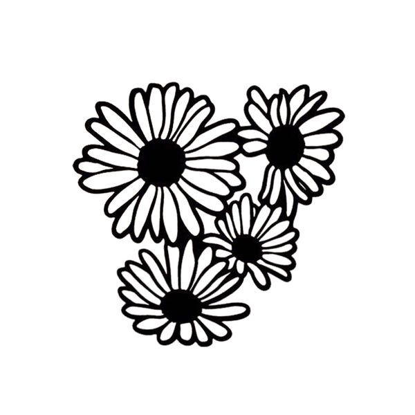 

16*15.6cm daisy flower petals decal sticker funny car window bumper novelty jdm drift vinyl decal sticker