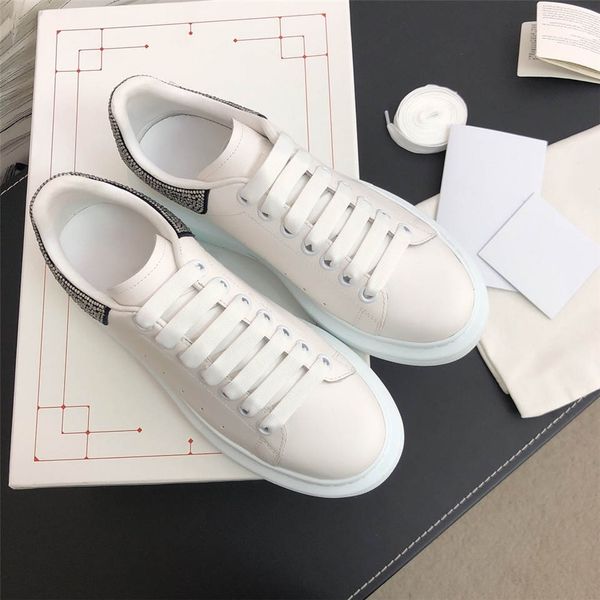 

diamond shoe tail platform plate-forme luxury designer mens and womens fashion vintage designer shoes highest version little white shoes, Black