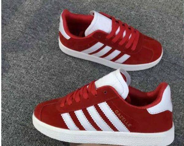 

gazelle classic casual flat shoes suede sneakers outdoor lightweight men women zapatillas walking hiking shoes big size36-45, Black
