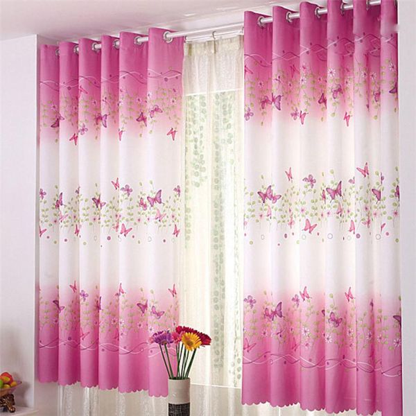 

butterfly calico finished product cloth window screens curtain roller blinds x30413