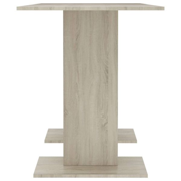 

sonoma oak dining table 110x60x75 cm in chipboard dining room furniture