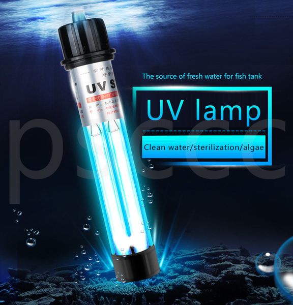 

20w 30w 40w 60w double tube uv germicidal lamp diving type ultraviolet aquarium sterilizing lamp algae remova