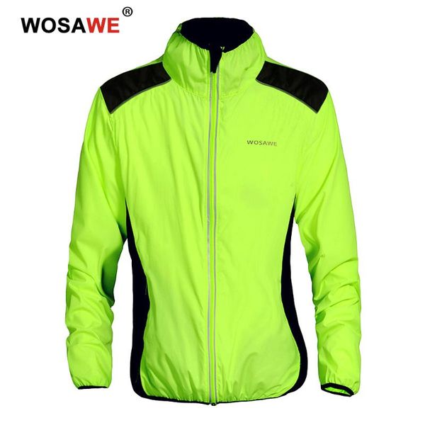

wosawe high visibility motorcycle jacket windproof water repellent motorbike jacket off road riding refletive coat mens