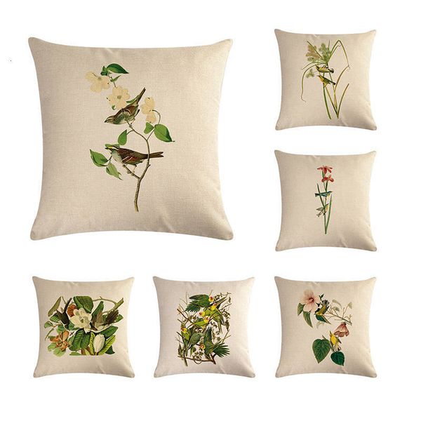 

подушка обложка зеленые листья фитотерапии наволочка хлопок лен подушка 45 * 45 диван главная декоративная throw pillowzy14