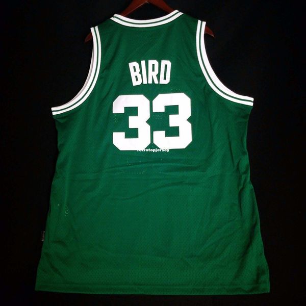 

100% сшитые larry bird # 33 soul жилет оптом jersey mens vest размер xs-6xl сшитые баскетбольные майки ncaa, Black;blue
