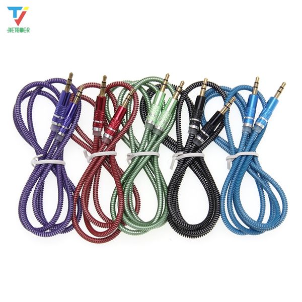 2020 NEUE UV Frühling Audio Kabel 3,5 Jack AUX Audio Kabel 3,5 MM Stecker auf Stecker Kabel Für Telefon Auto lautsprecher MP4 Kopfhörer Jack 3,5