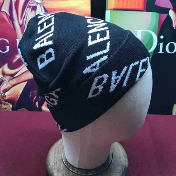 

block embroidery beanie skull caps knitted cashmere thick warm couple lovers parent-child hats tide street hip-hop wool cap children, Blue;gray