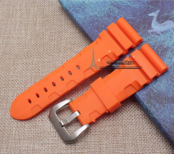 

wholesale mapplicable for wrist watch yb watch with silicone plastic black grain cosmic che series strap, Black;brown