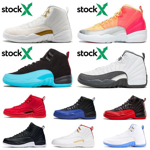 

wholesale 12 mens basketball shoes 12 12s xii new jumpman game ball punch game royal black michigan gamma blue fiba designer sneakers