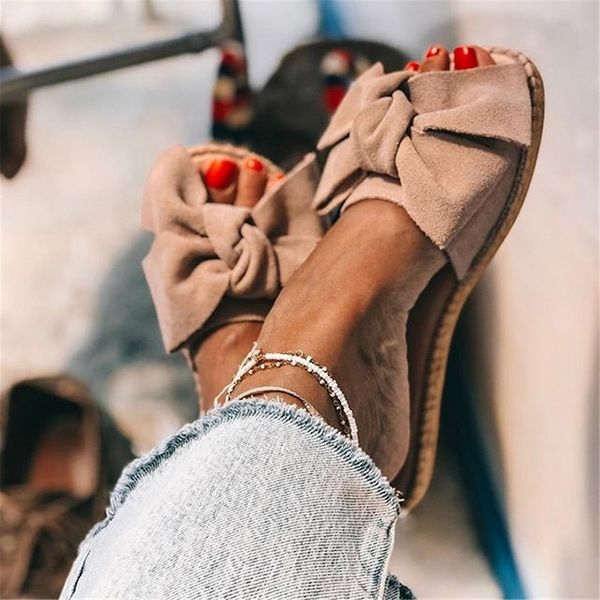 

lasperal 2019 new slippers women torridity bow torridity sandals slipper indoor outdoor -flops beach shoes female fashion shoes, Black