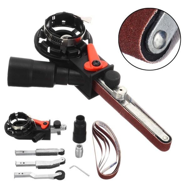 

belt sander air angle grinding machine sanding belt adapter head convert m10 for 4" electric angle grinder woodworking tools