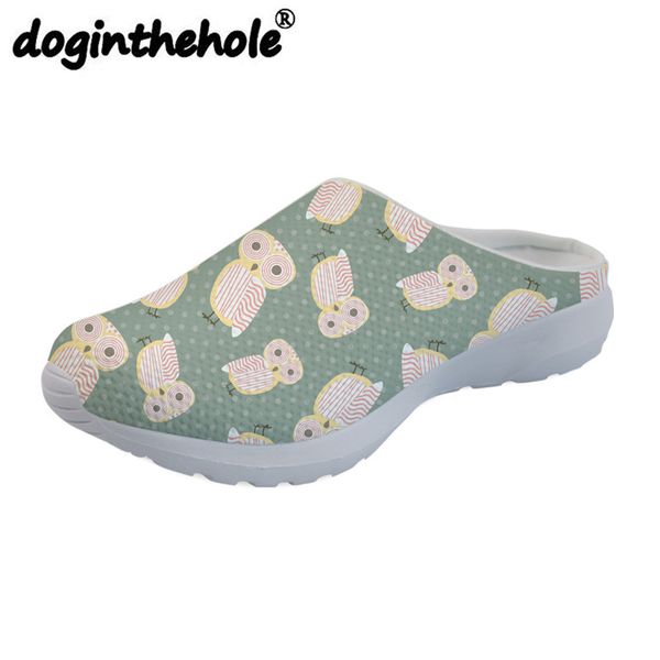 

doginthehole beach shoes for women owl animal printing womens sport sandal sport slipper mesh outdoor sandals summer sea shoes