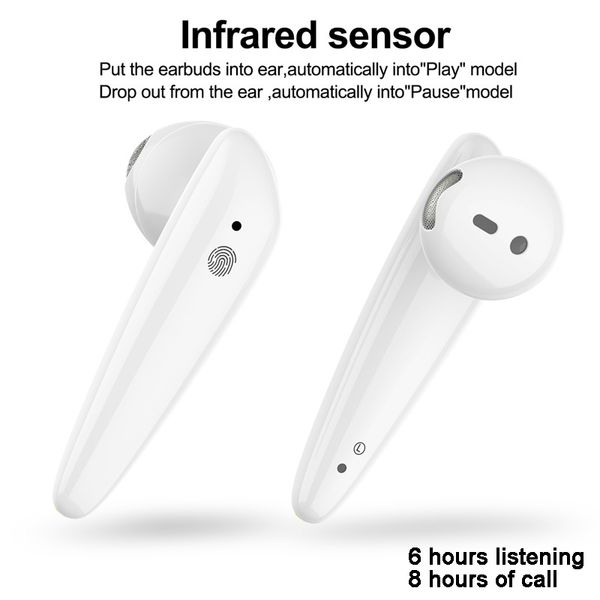 

bluetooth headphones double ear earphone headset works touch voice control,for iphone android pk i30 i100 i200 i12 i10 i9s i7 tws