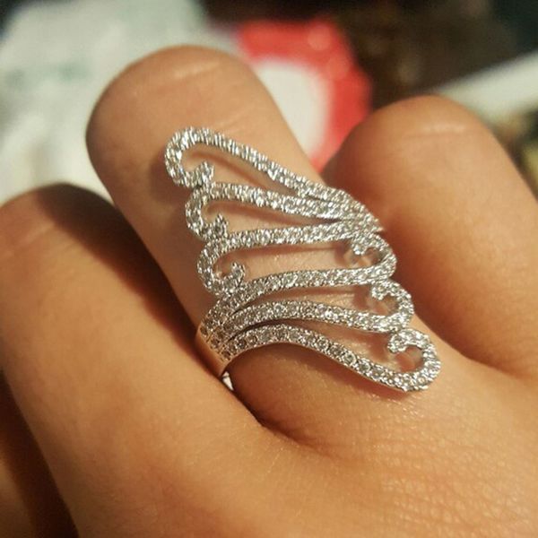 

unique design silver color ring hollow natural ring fashion jewellery unique style jewelry, Slivery;golden