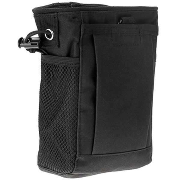 

molle system hunting magazine dump drop pouch recycle waist pack ammo bags hunting accessories bag,black