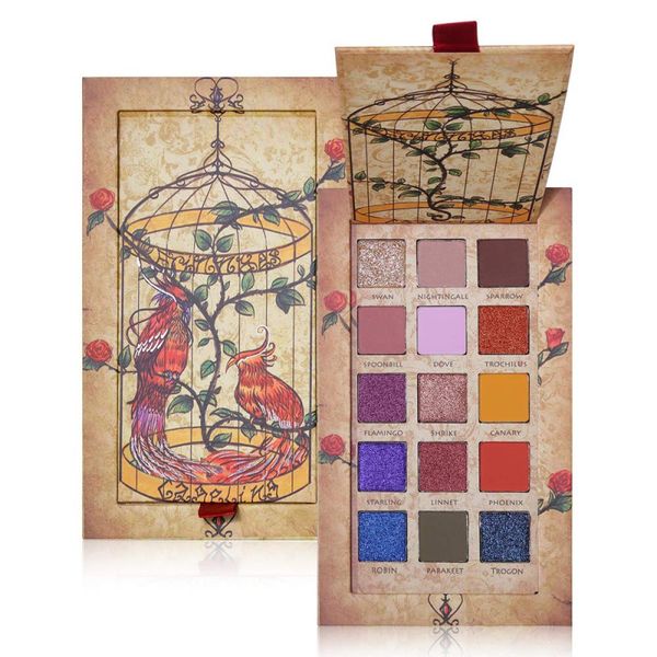 

15 colors shimmer eye shadow high pigmented matte eyeshadow palette waterproof easy to wear eyes makeup retro style