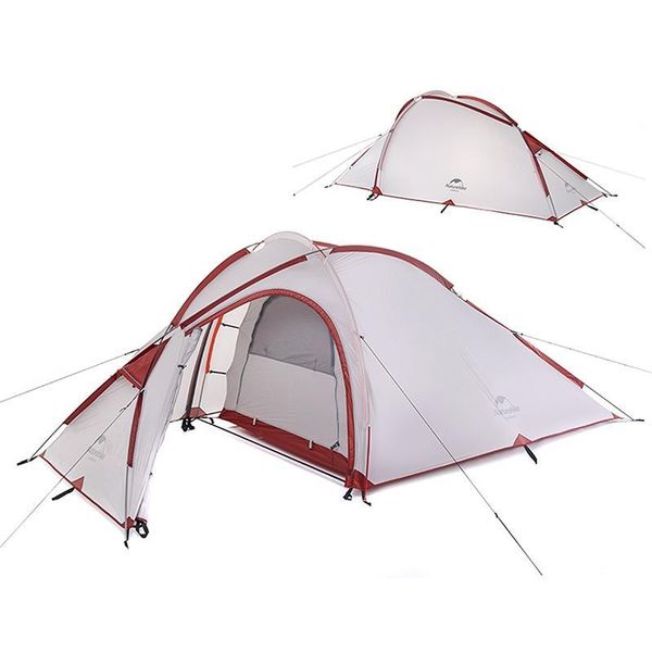 

naturehike 3 man large camping tent outdoor ultralight one bedroom & one living room camp tents mma2176-1