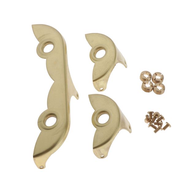

set of copper key protectors for baritone saxophone with screw