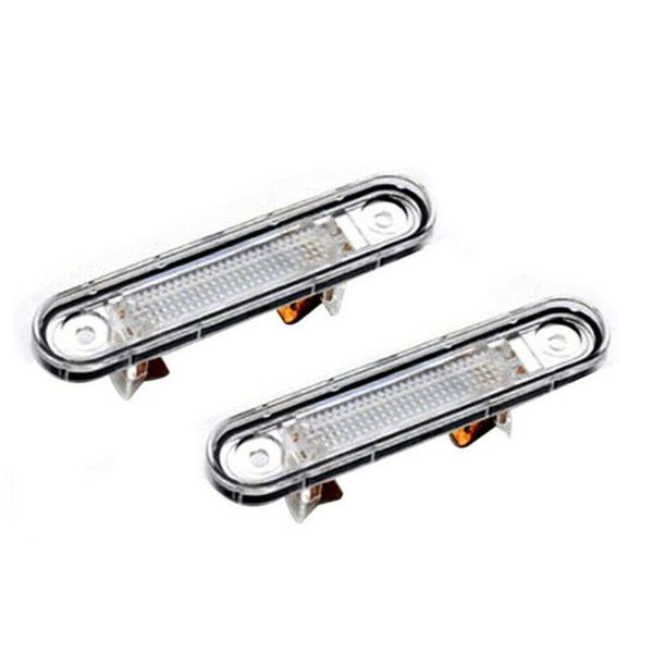 

2 pcs white led license plate light fit for w124 w201/202 models g6kc