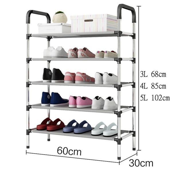 

storage shoe rack hallway cabinet organizer holder 3/4/5 layers assemble shoes shelf home living room furniture shoe racks