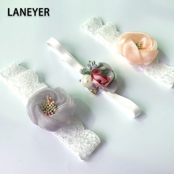 

baby hair accessories 2020 infant headband fashion princess hair band kids girl flower newborn pgraphy props turban, Slivery;white