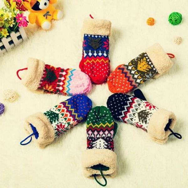 

fashion- tree layer knit halter mittens warm winter gloves women, Blue;gray