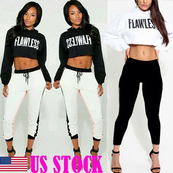 

spring autumn summer women pullovers flawless letter printed hoodies ladies pink black sweatshirt crop fashion hoodie sweatshirt
