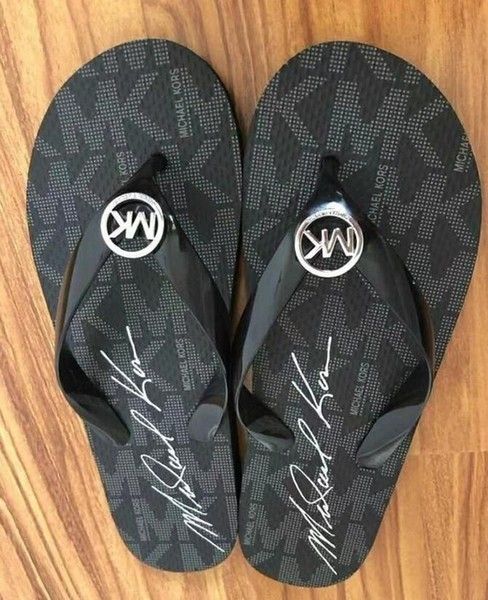 

4 color 2019 summer men designer flip flops men's casual sandals fashion slippers breathable beach shoes, Black