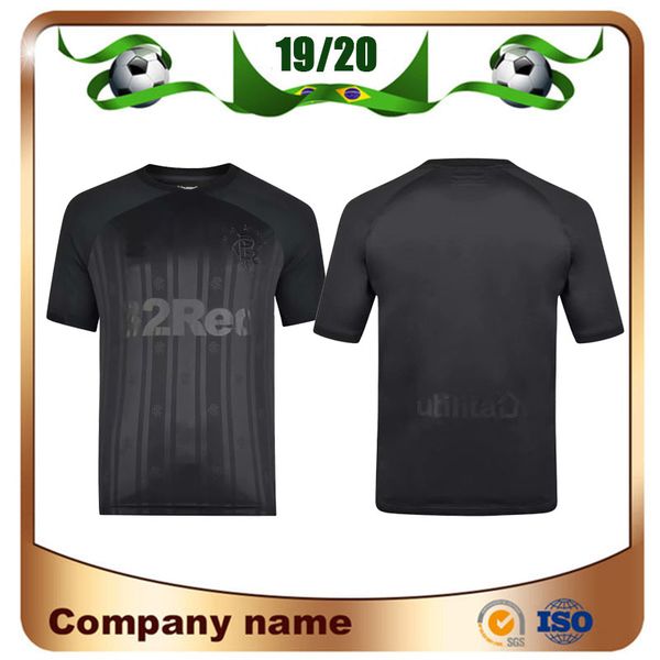 

2019/2020 glasgow rangers commemorative edition soccer jersey 2019 glasgow rangers black morelos dorrans soccer shirts short sleeve football