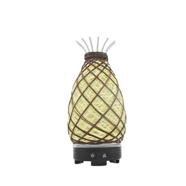 

creative l home aromatherapy machine small pineapple rattan mini home humidifier eu plug