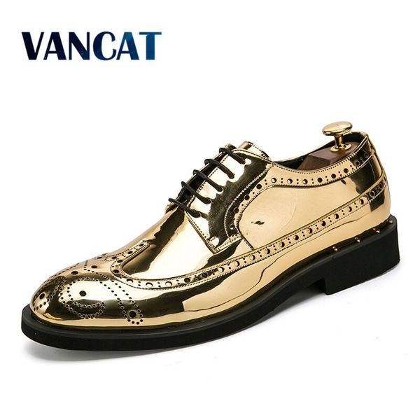 

brand men dress shoes moccasin glitter men formal shoes italian leather luxury men's fashion groom wedding oxford, Black