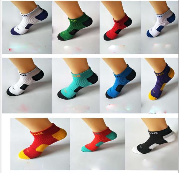 

short bang thickened towel boat socks men's sports cotton sweat-absorbing socks elite socks, Black