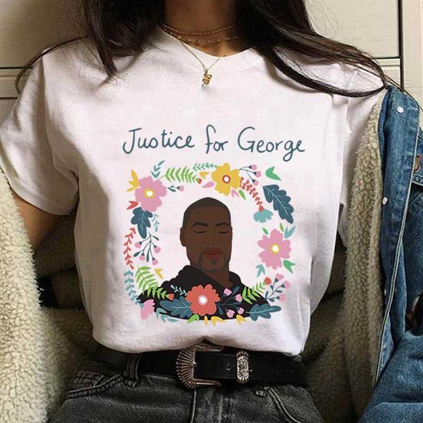 

2020 new t shirt black lives matter i can't breathe george floyd artwork tee women's white t-shirt o neck men's clothes
