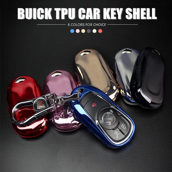 

1pcs tpu car key case cover shell with key chain for envision encore gl8