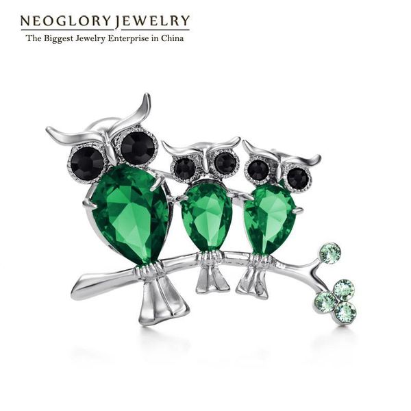 

ашион ювелирных изделий броши neoglory цирконий горного хрусталь зеленый красная большая сова брошь и штыри подарки для шарфов женщин ювелир, Gray