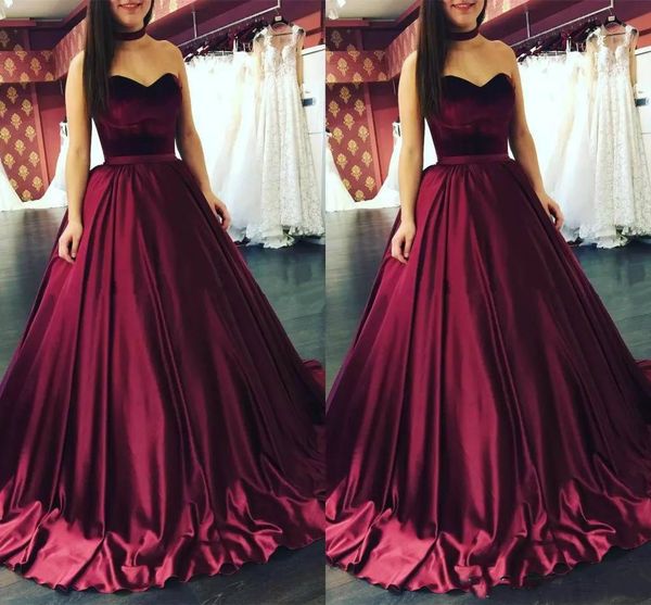 

длина burgundy velvet пром платья без рукавов милая пола мантии шарика партии pageant платье вечера платья выпускного вечера платье сшитое s, Black