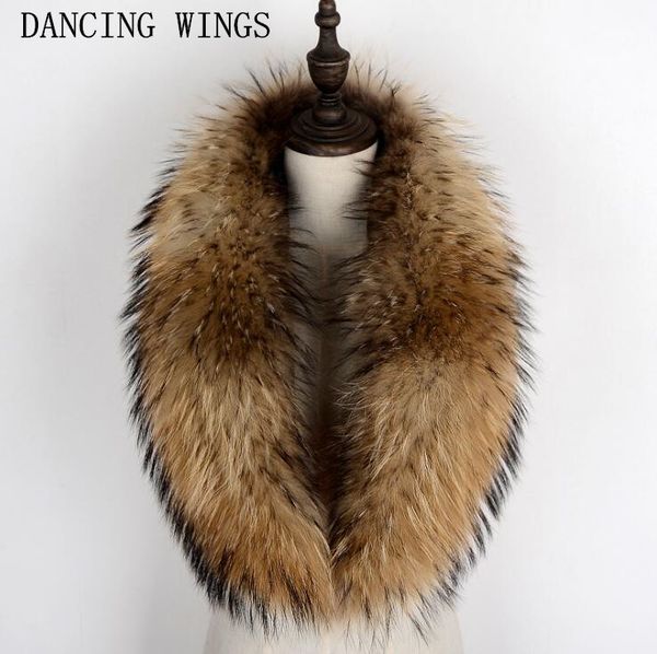 

luxury- 100% genuine raccoon fur collar scarf for coat detachable natural raccoon fur scarf for women real fur collar neck warmer, Blue;gray