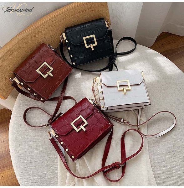 

мода заклепки крокодил шаблон сумки для женщин шикарные плеча crossbody сумки pu повседневная искусственная кожа сумки партии сцепления коше