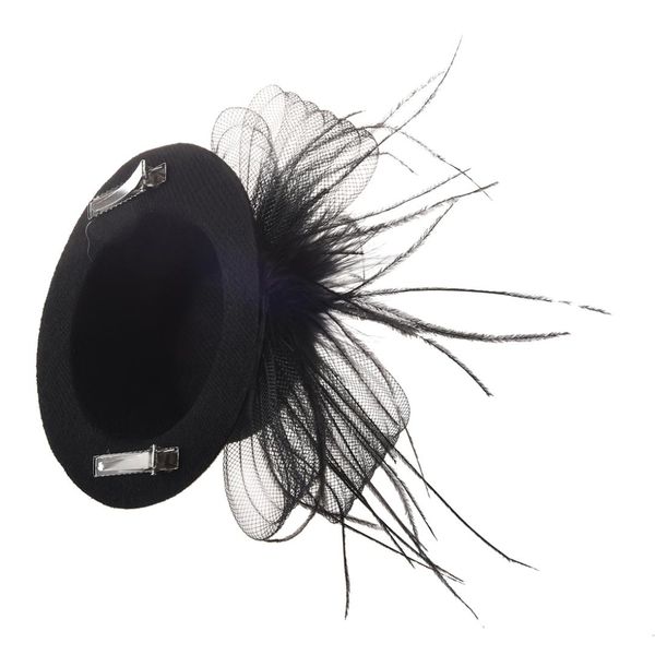 

2018 organza veil foil hat mini hat hair clip