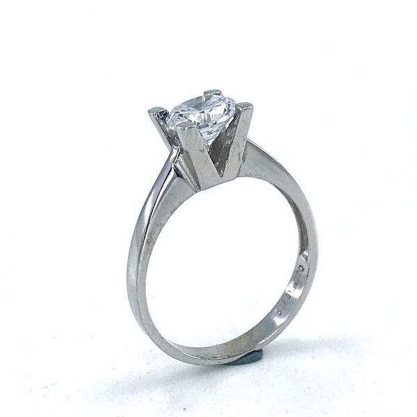 

white gold model classic ideal size engagement silver ring, Golden;silver