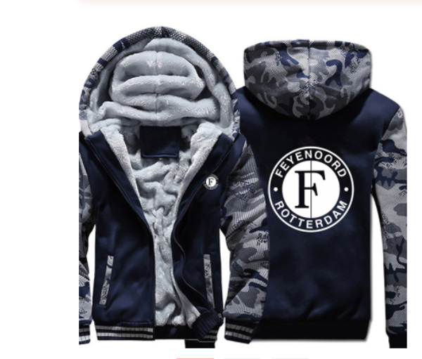 

feyenoord hoodies winter camouflage sleeve jacket for men fleece casual wool liner fleece man jacket sweatshirts pullover coat