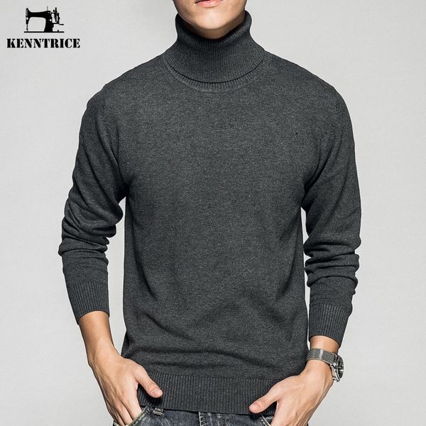 

kenntrice turtleneck sweater men knitted jumpers autumn pullover men 7 color casual harajuku slim sweater, White;black