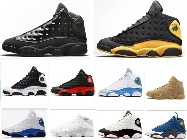 

13 13s mens basketball shoes cap and gown phantom chicago hyper royal black cat flints bred brown wheat dmp mens sports sneakers 7-13