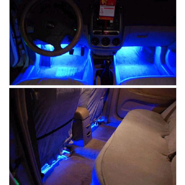 

led light atmosphere lamp car styling auto parts 4 in1 soles ambient mood interior decorative