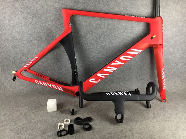

Canyon handlebar white di k red canyon carbon bike frame full carbon fiber road bike bicycle frame cu tom paint a01